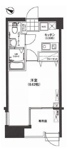 サウンドおしあげ　103号室　間取り