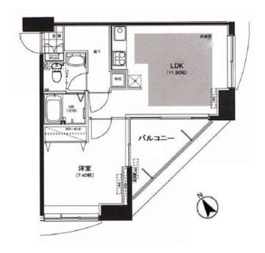 サウンドおしあげ　1103号室　間取り