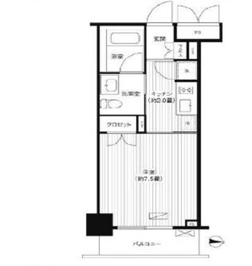 グランハイツ錦糸町　1002号室　間取り