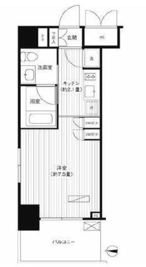 グランハイツ錦糸町　905号室　間取り