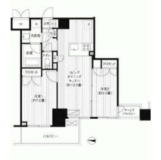 グランハイツ錦糸町　205号室　間取り