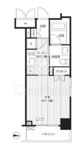 グランハイツ錦糸町　501号室　間取り
