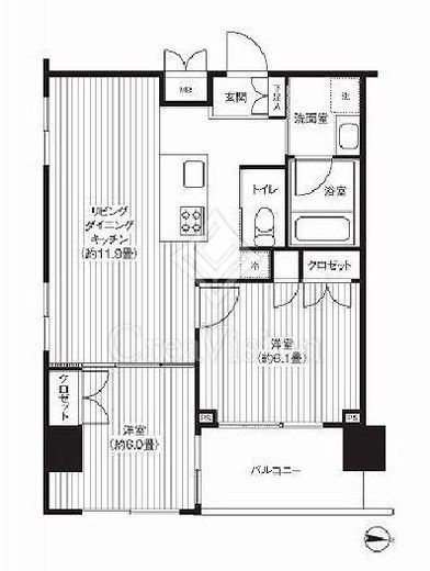 グランハイツ錦糸町　1003号室　間取り