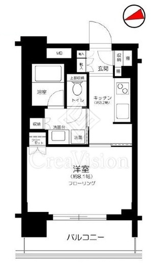 サンクタス浅草レジデンス　510号室　間取り