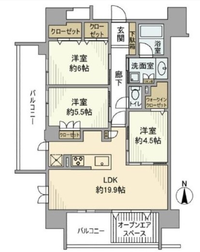 ヴェレーナ木場公園　302号室　間取り