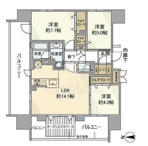 ヴェレーナ木場公園　301号室　間取り