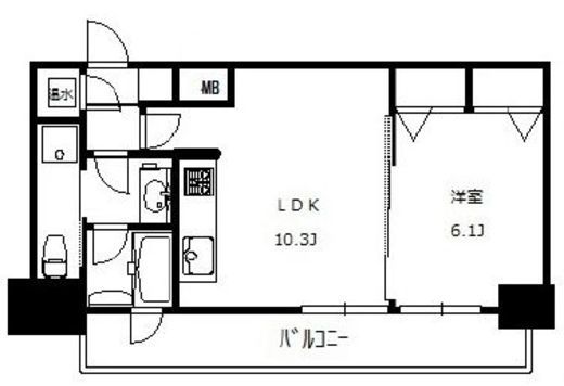 Panache（パナシェ）　402号室　間取り