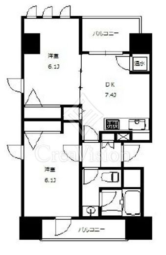 Panache（パナシェ）　601号室　間取り