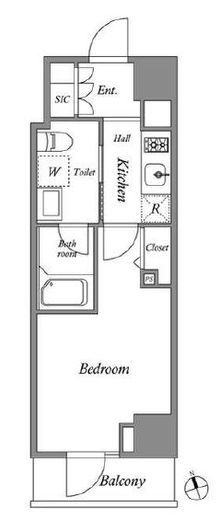 グランパセオ田原町　402号室　間取り