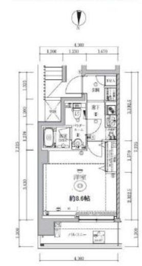 アルテシモエクラン　204号室　間取り