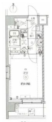 アルテシモエクラン　303号室　間取り