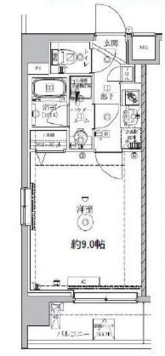 アルテシモエクラン　602号室　間取り