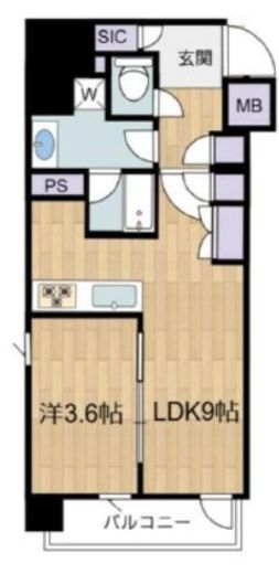 サンウッド錦糸町フラッツ　1105号室　間取り