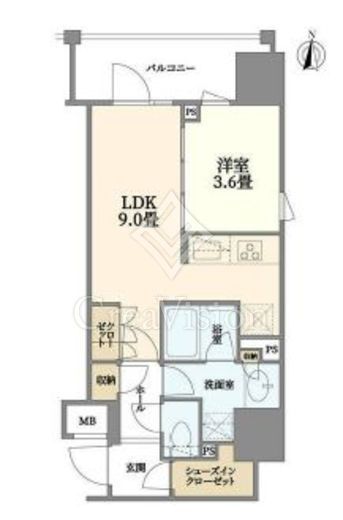 サンウッド錦糸町フラッツ　205号室　間取り