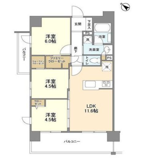 ジニア浅草　401号室　間取り