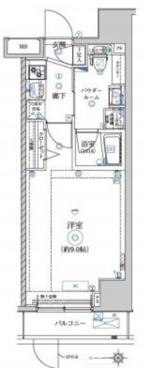 アルテシモラート　402号室　間取り