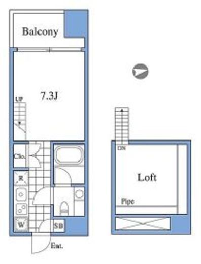 RIZ高輪　401号室　間取り