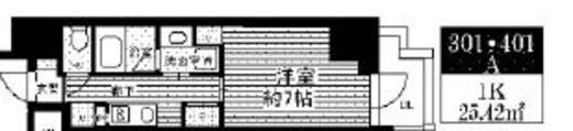 ミリアレジデンス根岸柳通　301号室　間取り