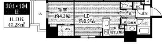 ミリアレジデンス根岸柳通　404号室　間取り