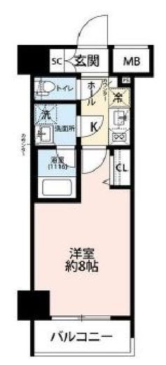 プレール・ドゥーク東雲3　703号室　間取り