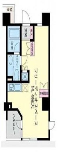 朝日上野マンション　801号室　間取り