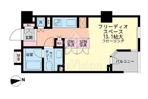 朝日上野マンション　10F1号室　間取り