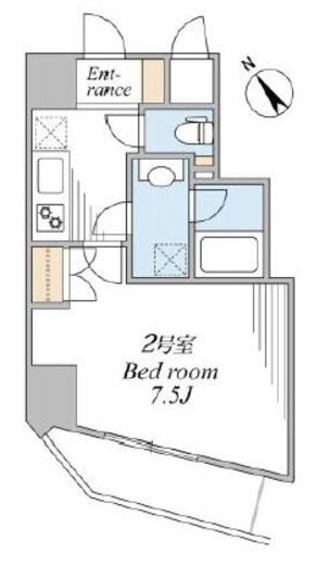 スカイグランデ押上　302号室　間取り