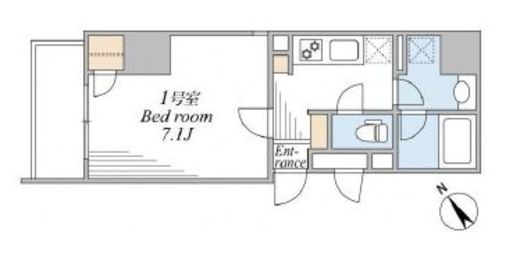 スカイグランデ押上　701号室　間取り