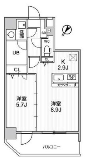 GRACIA PLACE OSHIAGE (グラシアプレイス押上)　601号室　間取り