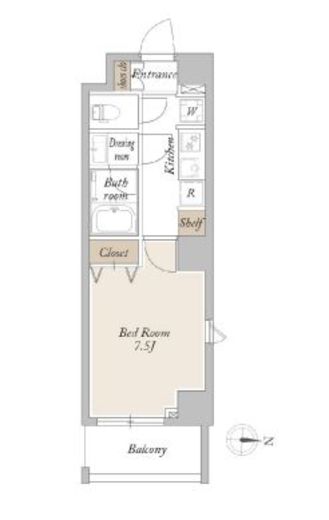 ライブカーサ両国3　201号室　間取り