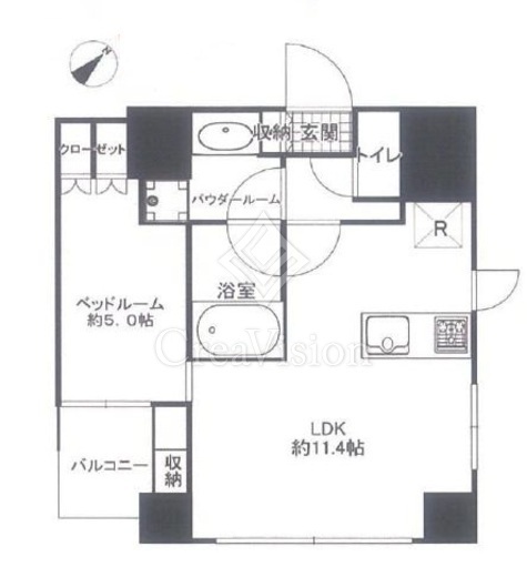 シーフォルム住吉　1006号室　間取り