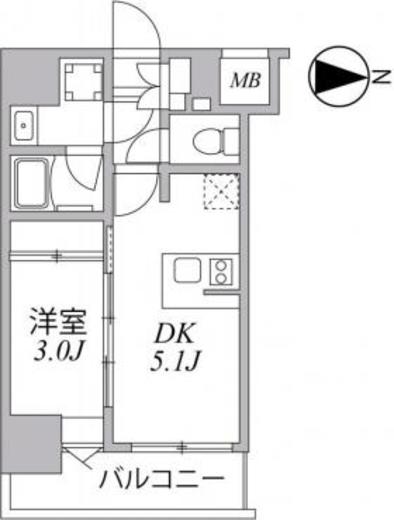 シーフォルム住吉　301号室　間取り