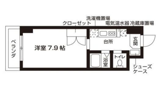 ローズウッド・ハイツ門前仲町　406号室　間取り