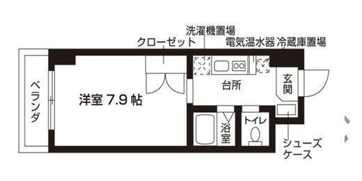 ローズウッド・ハイツ門前仲町　702号室　間取り