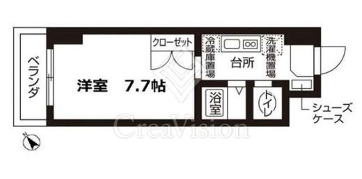 ローズウッド・ハイツ門前仲町　201号室　間取り