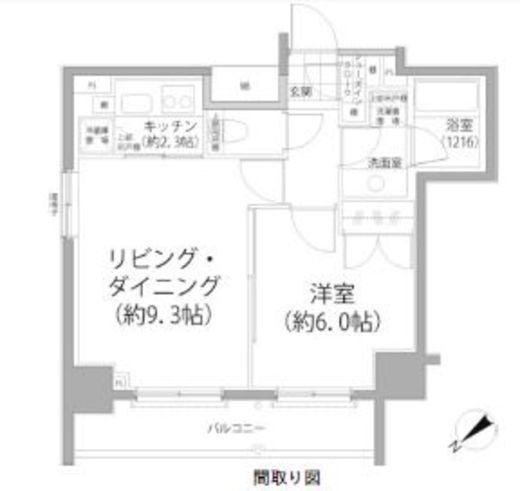パークハビオ東向島　101号室　間取り