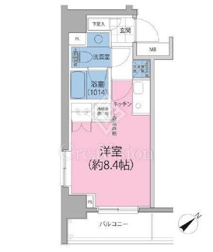 パークハビオ東向島　601号室　間取り