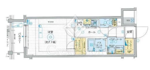エステムプラザ東京ライズ　904号室　間取り