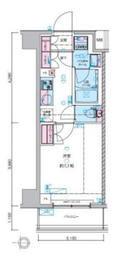ジェノヴィア本所吾妻橋スカイガーデン　603号室　間取り