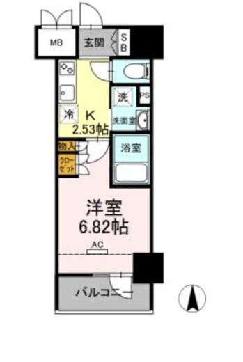 ホウエイコート秋葉原　202号室　間取り