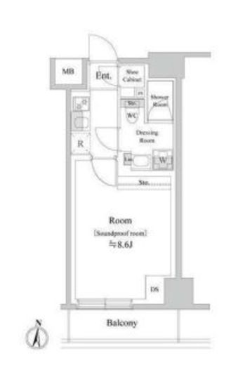 TRACK両国　202号室　間取り