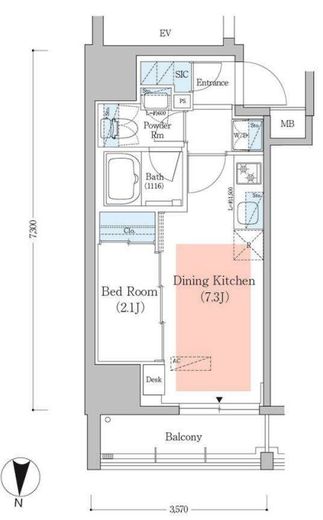 アーバネックス深川住吉III　802号室　間取り