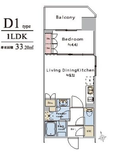 ブリリアイスト浅草橋　501号室　間取り