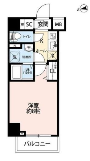 プレール・ドゥーク浅草5　503号室　間取り