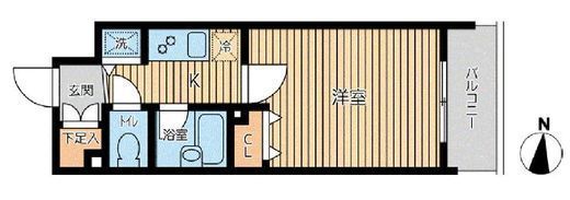 シティスパイア両国　203号室　間取り