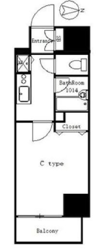 シティスパイア両国　402号室　間取り