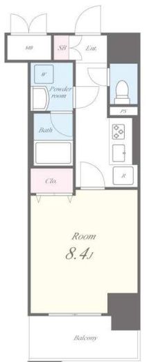 VOLGA BLDG アドグリシーヌ竜泉　402号室　間取り