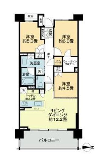 パークホームズ品川ザ レジデンス　205号室　間取り