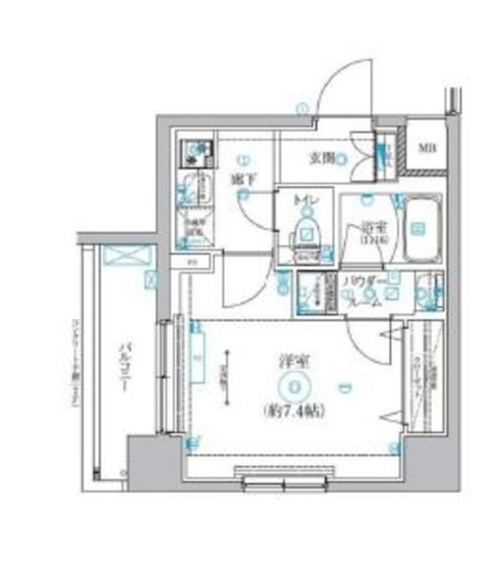 QUALITAS菊川 (クオリタス菊川)　204号室　間取り