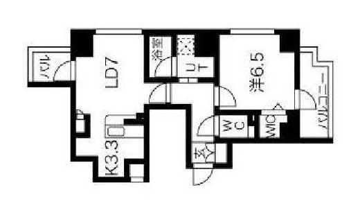 メイクスデザイン両国NORTH　1103号室　間取り